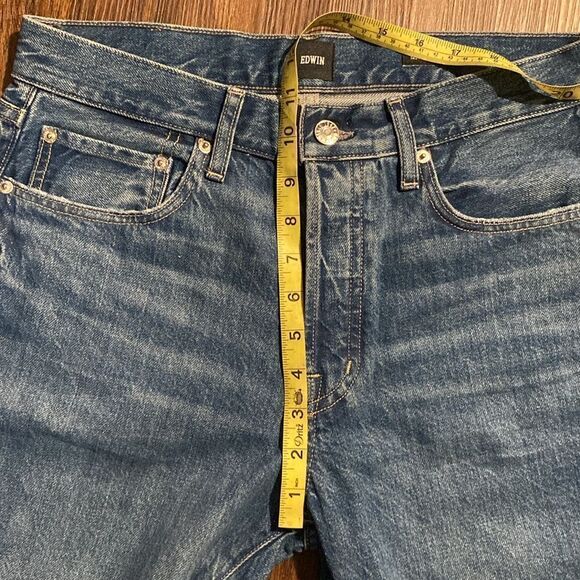 Edwin Relaxed Tash Denim Straight Leg Jeans In Brisbane 90's Size 27 - Picture 13 of 14